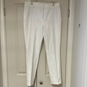 White House Black Market Crisp White Trousers